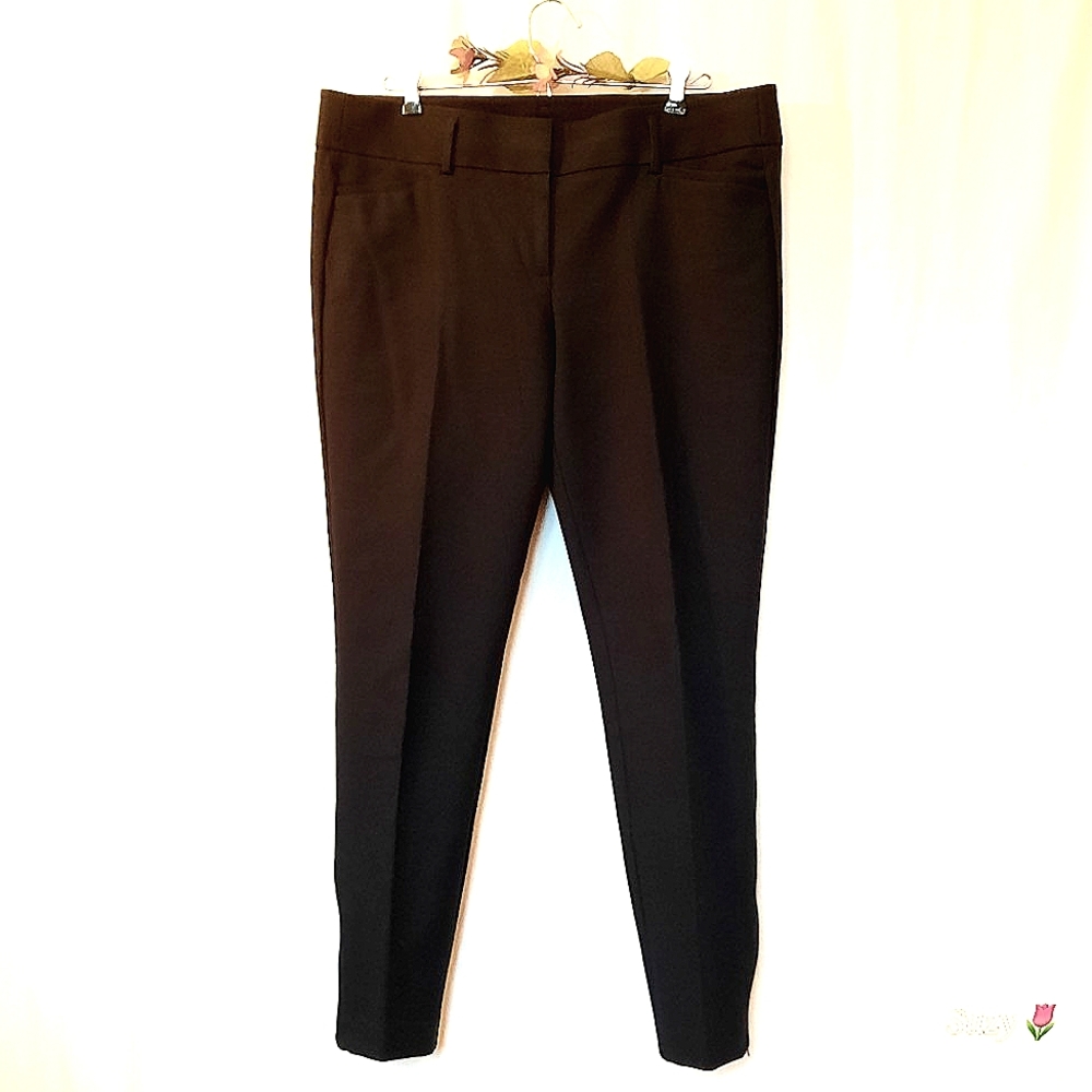 LOFT ANN TAYLOR Marisa Ankle, Navy Pants, Ankle Zip
